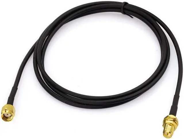 Alt view image 5 of 7 - Bingfu WiFi Antenna Extension Cable 4-Pack RP-SMA Male to RP-SMA Female Bulkhead Mount RG174 Coaxial Cable 1m 3 feet for WiFi Router Security Camera Wireless Mini PCI Express PCIE Network Card Adapter