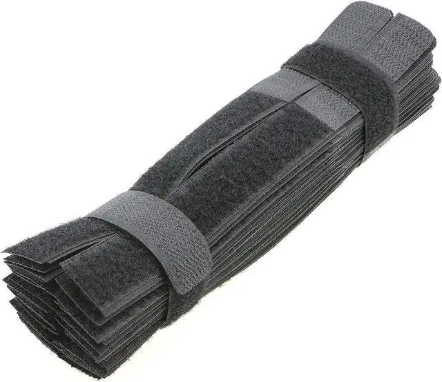 Main image of Pasow 50pcs Cable Ties Reusable Fastening Wire Organizer Cord Rope Holder 7 Inch (Black)