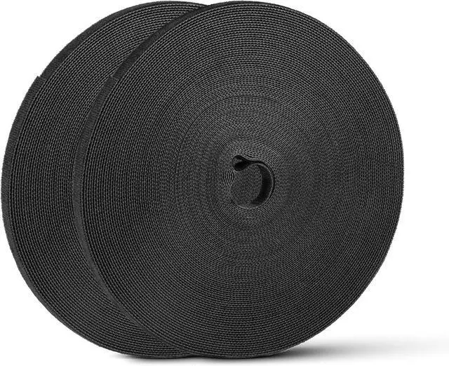Main image of 54 Yards x 1/2 Inch Reusable Cable Ties - Adjustable Cord Straps Cable Management Tape Cord Organization Straps Hook Loop Tape Cord Wrap for Home Office Wire Bundling (27Yd x 2 Rolls)