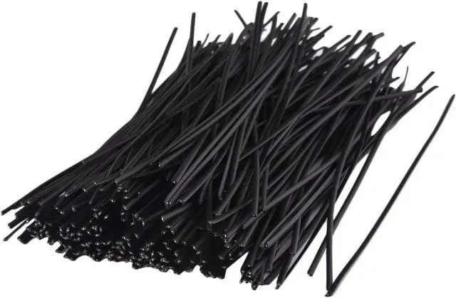 Main image of 250 Piece Metallic Twist Cable Cord Wire Ties Reusable Fastening (6 Inch Black)