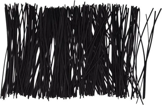 Alt view image 2 of 6 - 250 Piece Metallic Twist Cable Cord Wire Ties Reusable Fastening (6 Inch Black)