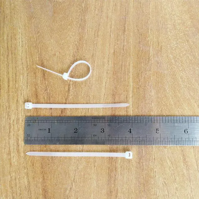 Alt view image 2 of 7 - Zip Ties 500 pcs 4 inch Cable Zip Ties Heavy Duty Premium Plastic Wire Ties with 40 LBS Tensile Strength UV Resistant Cable Ties Self-Locking White Nylon Tie Straps