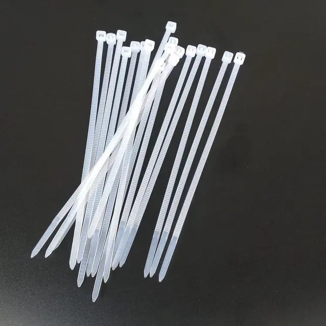 Alt view image 5 of 7 - Zip Ties 500 pcs 4 inch Cable Zip Ties Heavy Duty Premium Plastic Wire Ties with 40 LBS Tensile Strength UV Resistant Cable Ties Self-Locking White Nylon Tie Straps