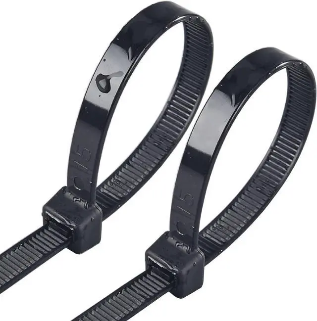 Main image of Long zip ties 24 inch heavy duty zip ties for outdoor use 50 pcs strong extra thick wire ties black cable ties uv resistant big industrial plastic tie wraps