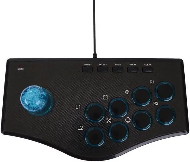 Alt view image 2 of 6 - USB Fighting Stick Arcade Joystick Gamepad Rocker Controller with 4 Axes For PS3/PC For PS/Android communication Protocol