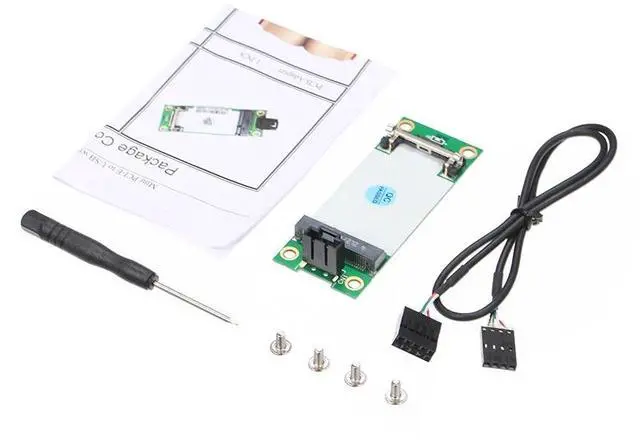 Alt view image 6 of 6 - Mini PCIe WWAN to USB Adapter Card With SIM Slot WWAN/3G/LTE Module Tester Converter Wireless Wide Area Network Card