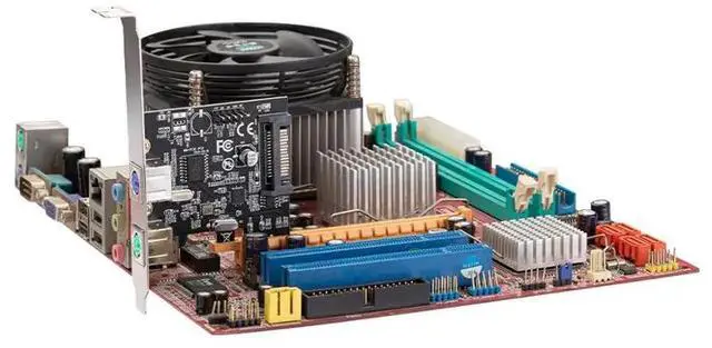 Alt view image 6 of 6 - IOCREST PCI Express 2 Ports PS2 PS/2 for PC Keyboard Mouse Adapter  Expansion Card with 4 Pin Power Connector