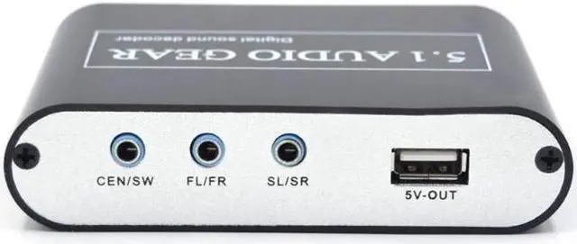 Alt view image 5 of 5 - Digital Audio Decoder 5.1 Audio Gear DTS/AC-3/6CH Digital Audio Converter for PS2 PS3 HD Player /Blu ray DVD/XBOX360