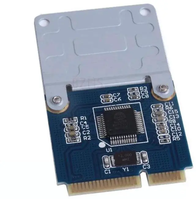 Alt view image 5 of 5 - 2 ports SSD HDD for Laptop Dual Micro SD SDHC SDXC to Mini PCI express Memory Card reader mPCIe to 2 mini-sdcards adapter