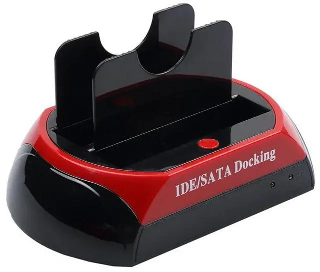 Alt view image 5 of 6 - 2019  HDD Docking Station Dual USB 2.0 2.5" 3.5" IDE SATA External HDD Box Hard Disk DRIVE Enclosure Card Reader