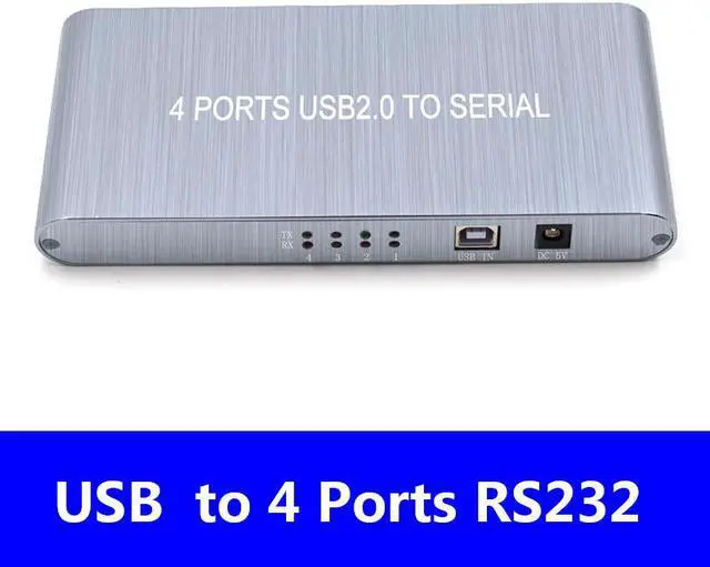 Alt view image 2 of 6 - USB to 4 Port RS232 DB9 Serial Splitter Support win10 4 com to usb2.0 rs-232 cable