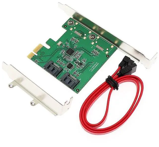 Alt view image 4 of 6 - 2 port SATA 3 PCI e Raid Adapter SATA III to PCI e Adapter SATA3.0 SATA3 6GB/S Expansion Card Converter Card