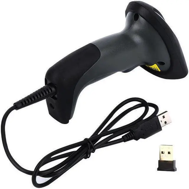 Alt view image 3 of 4 - 1D Laser wireless handheld barcode scanner 2.4GHZ auto-scanning barcode reader manufacture scanning gun with memory EVAWGIB