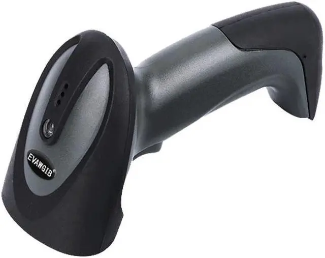 Alt view image 4 of 4 - 1D Laser wireless handheld barcode scanner 2.4GHZ auto-scanning barcode reader manufacture scanning gun with memory EVAWGIB