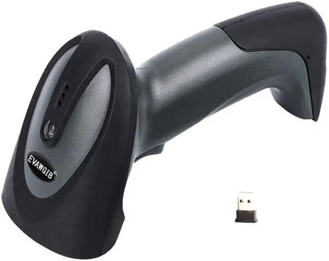 Main image of smart 2D Wireless COMS Handheld barcode scanner QR 2.4GHZ PDF417 code reader high-quality barcode reader with memory EVAWGIB