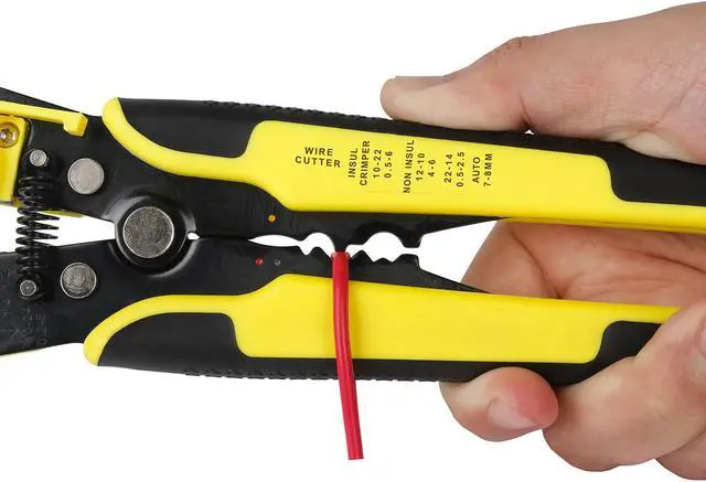 Alt view image 3 of 6 - Wire Stripper Stripping Cable Insulation Removal Tool for Electrician Side Cutter Cutting Pliers Clamps Nippers Hand Tools