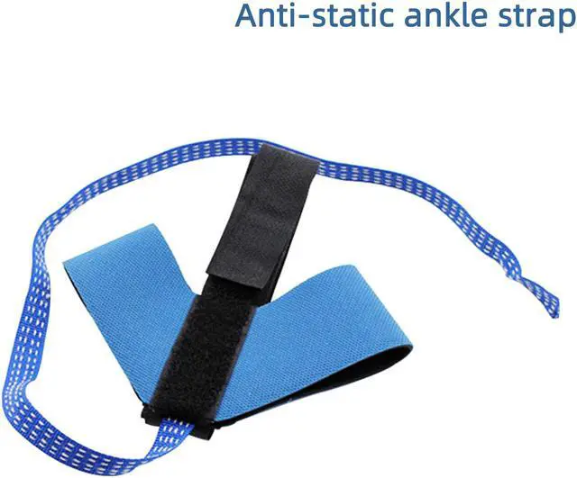 Main image of Anti Static Ankle Heel Strap - Adjustable Heel Electronic Discharge Band Ground Foot Grounder Heel Grounder Blue & Black