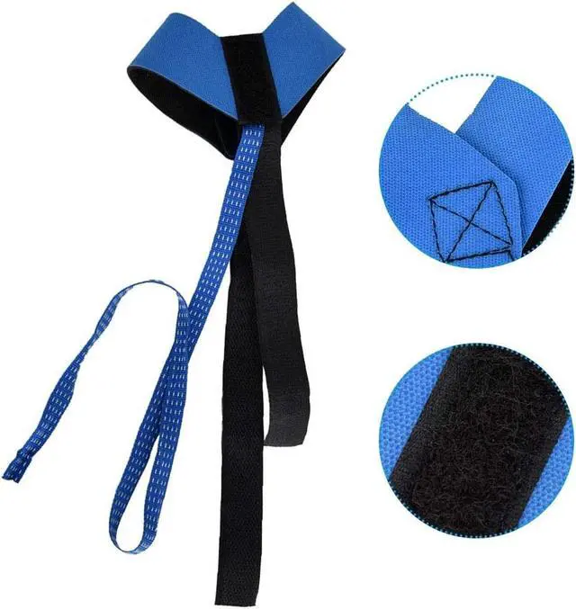 Alt view image 2 of 7 - Anti Static Ankle Heel Strap - Adjustable Heel Electronic Discharge Band Ground Foot Grounder Heel Grounder Blue & Black