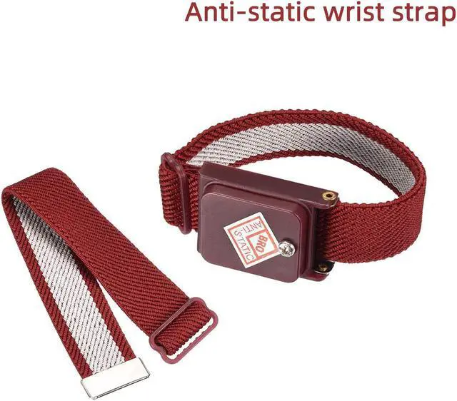 Main image of Cordless Anti Static ESD Wrist Strap Wireless Antistatic Wristband Discharge Band Red