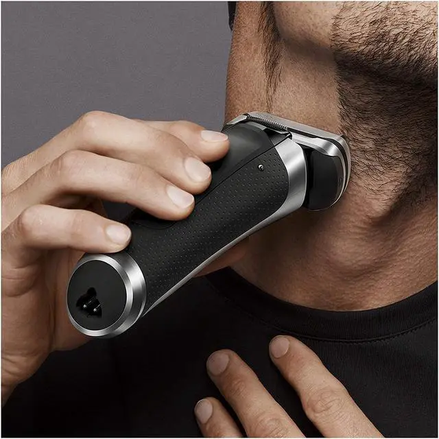 Alt view image 4 of 7 - Braun Electric Razor for Men, Series 9 9370Cc Electric Foil Shaver with Precision Beard Trimmer, Rechargeable, Wet & Dry Foil Shaver, Clean & Charge Station & Travel Case