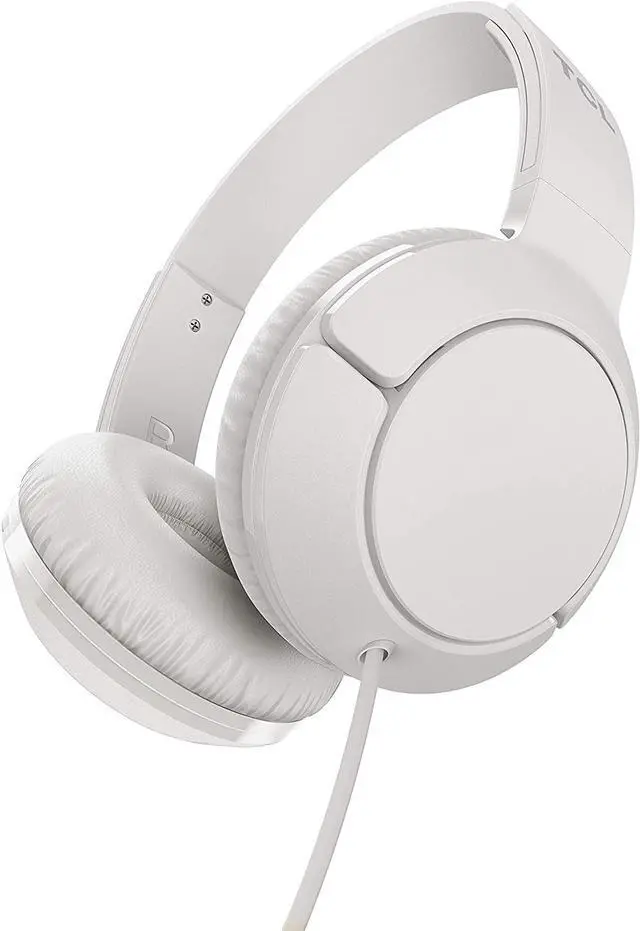Main image of TCL MTRO200 On-Ear Wired Headphones Super Light Weight Headphones with 32mm drivers for Huge Bass and Built-in Mic – Ash White