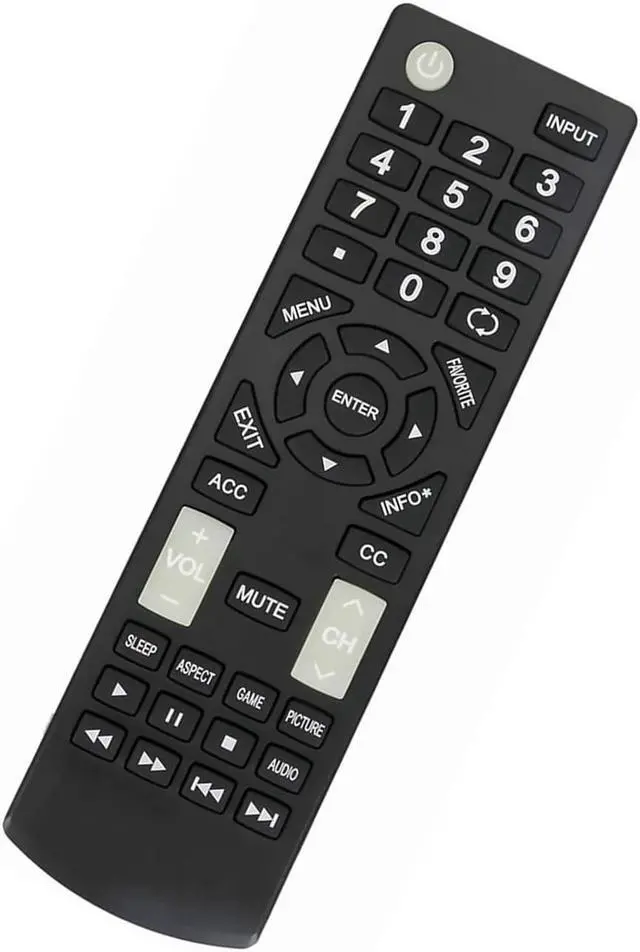 Alt view image 3 of 3 - Replacement Remote Control fit for Insignia TV HDTV NS-40D510NA21 NS-19D310NA21 NS-32D310NA21 NS-24D310NA21 NS40D510NA21 NS19D310NA21 NS32D310NA21 NS24D310NA21