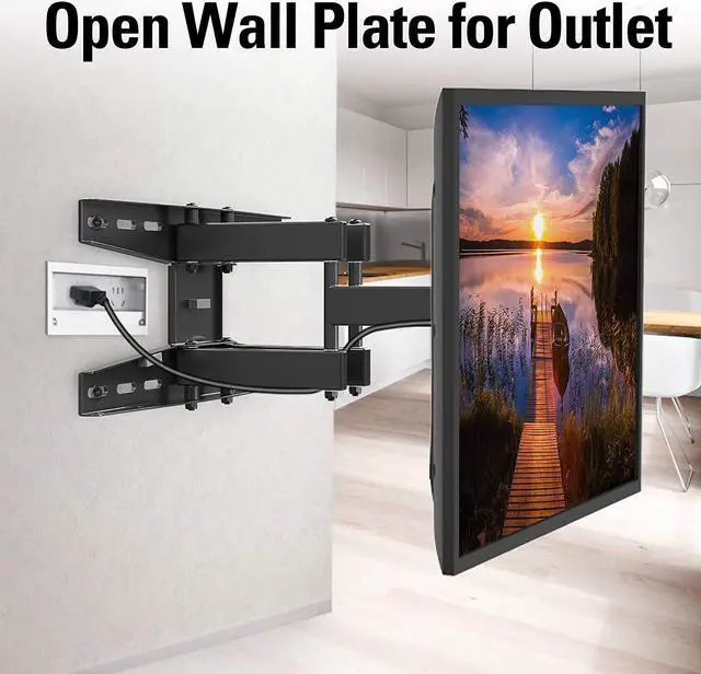 Alt view image 7 of 7 - Mounting Dream TV Wall Mount Swivel and Tilt for 42-75 Inch TVs, Full Motion TV Mount TV Bracket with Articulating Arms, Max VESA 600x400mm and 100 LBS Loading, Fits 16" Woods Studs, MD2658