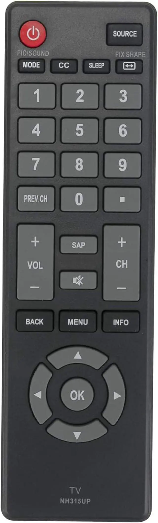 Alt view image 2 of 4 - New NH315UP Remote Control fit for Sanyo LED TV HDTV FW32D06F FW40D36F FW43D25F FW50D36F FW55D25F FW32D06F-B