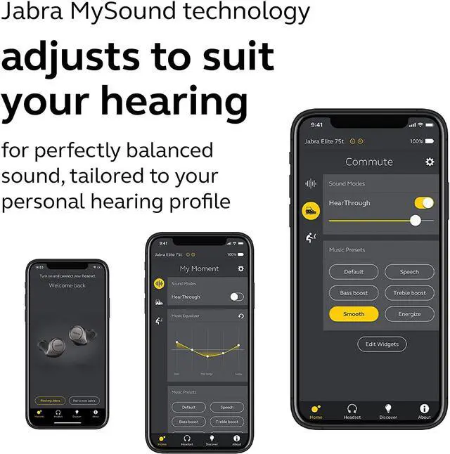 Alt view image 6 of 7 - Jabra Elite Active 75t True Wireless Earbuds with Wireless Charging Enabled Case, Gray