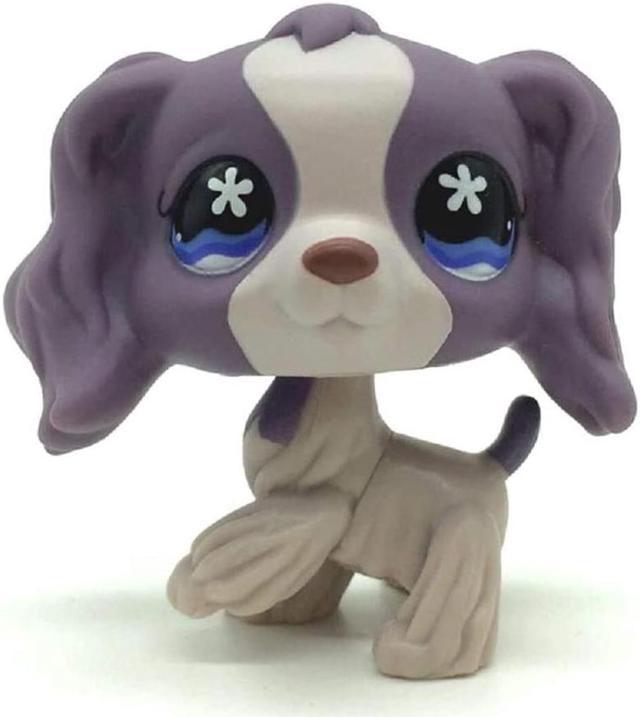 LPS Toy Mini Littlest Pet Shop Purple Cocker Spaniel Dog Puppy
