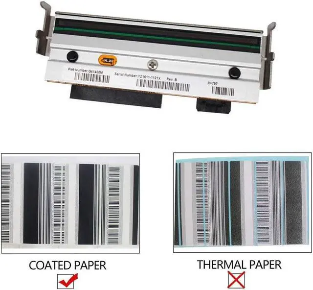 Alt view image 6 of 7 - Print Head Printhead  S4M Label Printer 203Dpi G41400M KPA-104-8MTA4-ZB4