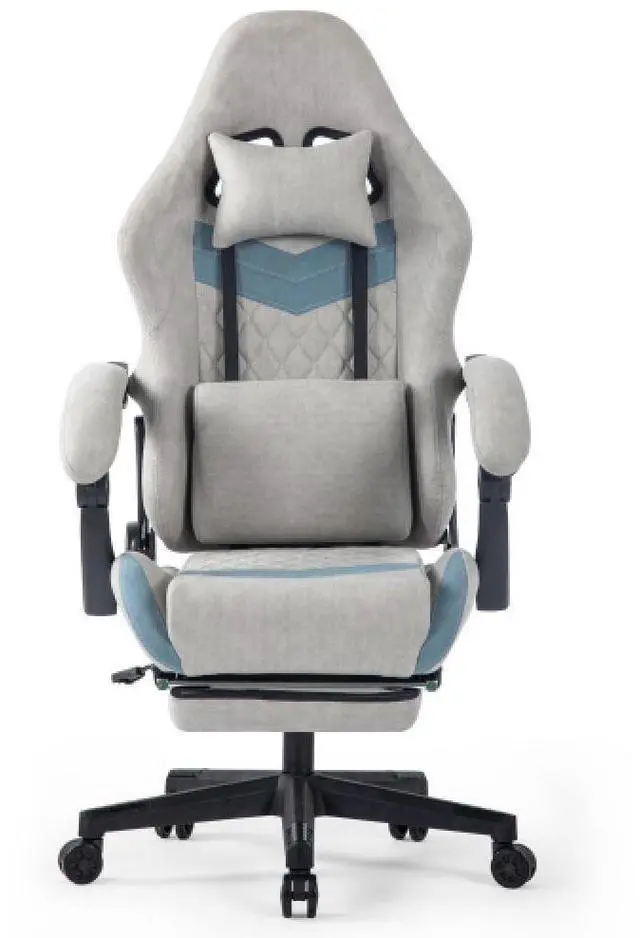 Main image of Ergonomically adjustable esports chair, equipped with headrests and waist pillows, adjustable height, suitable for offices and gaming rooms