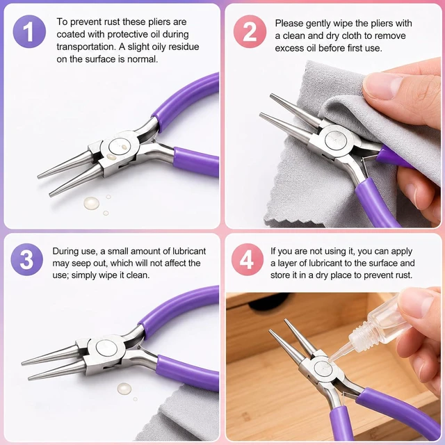 Alt view image 5 of 6 - 3 Pcs Pliers for Jewelry Making, Jewelry Pliers Set for Jewelry Repair