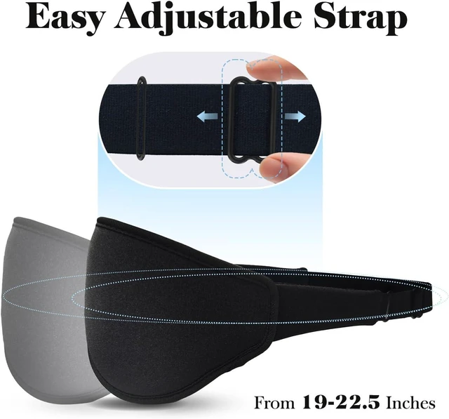 Alt view image 3 of 6 - 3D Eye Mask Sleep Mask for Men & Women, Black