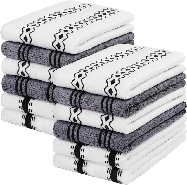 Main image of Microfiber Cleaning Cloth, Kitchen Towels 12 Pack, Lint Free, Scratch-Free, Highly Absorbent, Reusable Dish Towels for Kitchen and Household