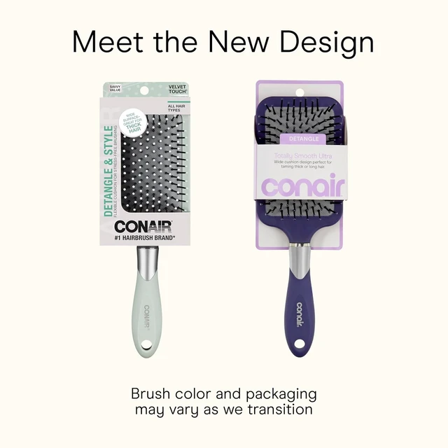Alt view image 3 of 6 - Conair Paddle Hair Brush, Ultra Wide Detangling Design for Thick Hair