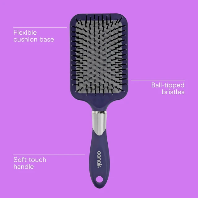 Alt view image 6 of 6 - Conair Paddle Hair Brush, Ultra Wide Detangling Design for Thick Hair