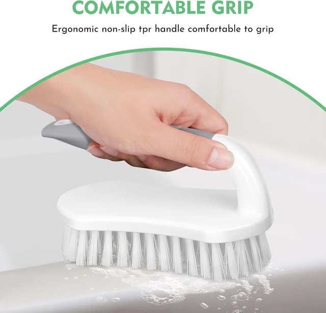 Alt view image 5 of 6 - SetSail Scrub Brush, Heavy-Duty Scrub Brushes for Cleaning with Stiff Bristles Cleaning Brush for Shower, Bathroom, Carpet, Kitchen and Bathtub Scrubber - 2 Pack