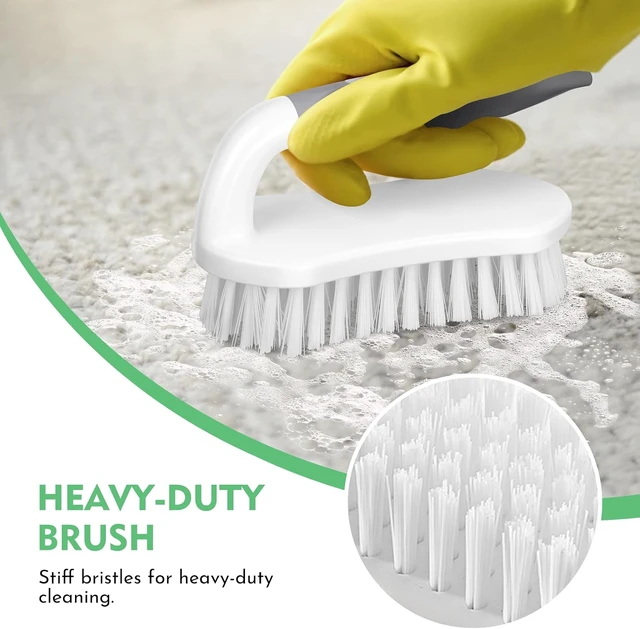 Alt view image 6 of 6 - SetSail Scrub Brush, Heavy-Duty Scrub Brushes for Cleaning with Stiff Bristles Cleaning Brush for Shower, Bathroom, Carpet, Kitchen and Bathtub Scrubber - 2 Pack