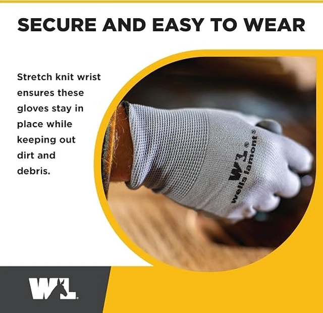 Alt view image 2 of 6 - Wells Lamont Nitrile Work Gloves