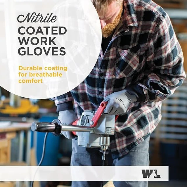 Alt view image 5 of 6 - Wells Lamont Nitrile Work Gloves