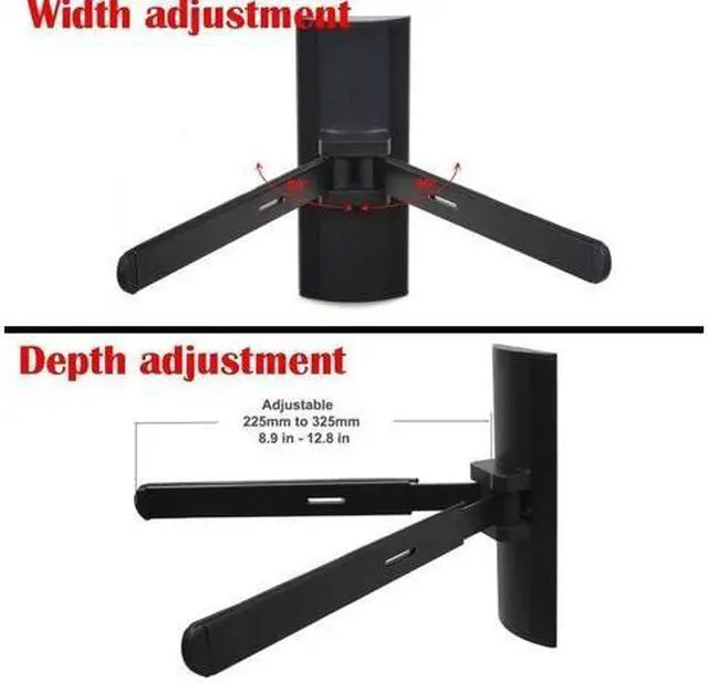 Alt view image 2 of 4 - VideoSecu DVD Wall Mount Cable Box Game Console DVR Universal Shelf under LED LCD TV Bracket for TV A/V Component bt8