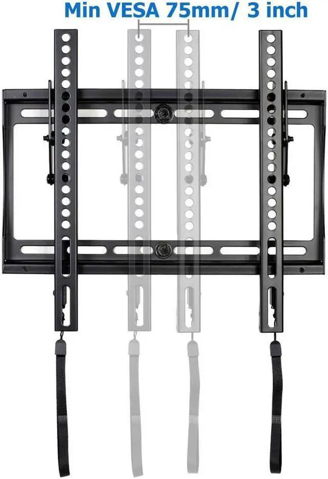 Alt view image 4 of 7 - VideoSecu Heavy Duty Tilt Wall Mount for Most 32" to 85" TV LCD LED UHD 3D HDTV Flat Panel Screen Display Bracket with VESA 700x400mm with HDMI Cable BXM