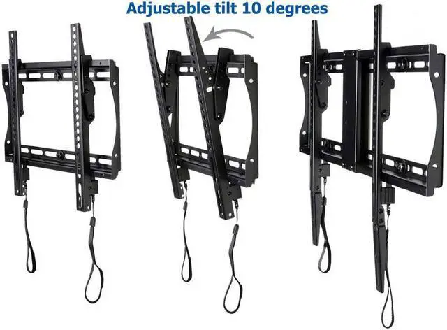 Alt view image 6 of 7 - VideoSecu Heavy Duty Tilt Wall Mount for Most 32" to 85" TV LCD LED UHD 3D HDTV Flat Panel Screen Display Bracket with VESA 700x400mm with HDMI Cable BXM