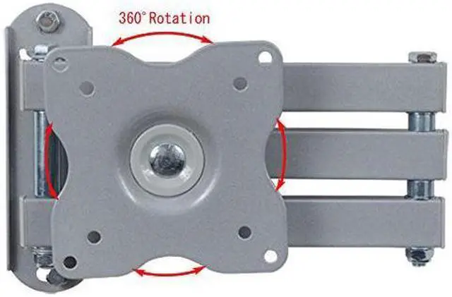 Alt view image 4 of 6 - VideoSecu Full Motion Tilt Swivel TV Monitor Wall Mount Swing Arm Bracket for Toshiba 19 20 22 24 26 27 28 inch LED LCD 19LV505 19LV506 19AV500U 19AV501U 19AV51U 24D1633DB 24W1633DB BA2