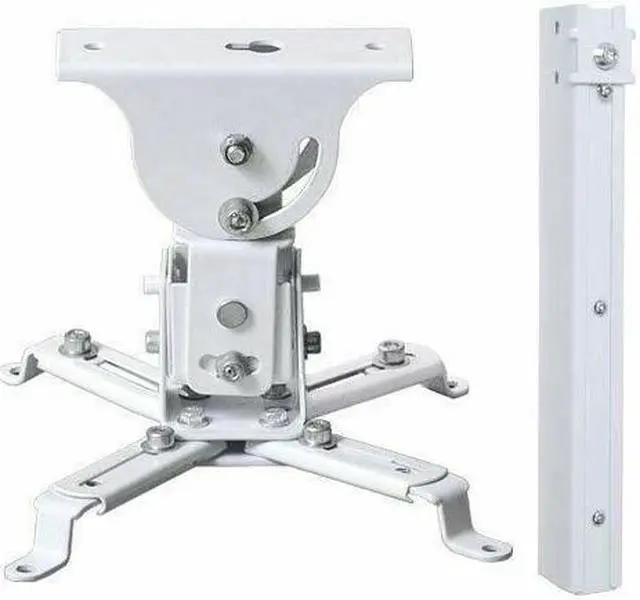 Main image of VideoSecu Tilt Swivel Rotate LCD DLP Projector Ceiling Mount Bracket Fits Flat or Vaulted Ceiling with Extendable Pole - Height Adjustable/ Cable Management 3CA
