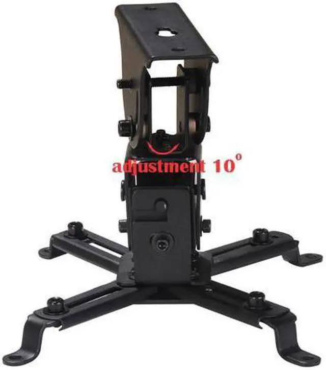 Alt view image 4 of 7 - VideoSecu Swivel Tilt Rotate Adjustable Height LCD DLP Projector Ceiling Mount Bracket with Extendable Pole - Fits Flat or Vaulted Ceiling/ Cable Management 1C9