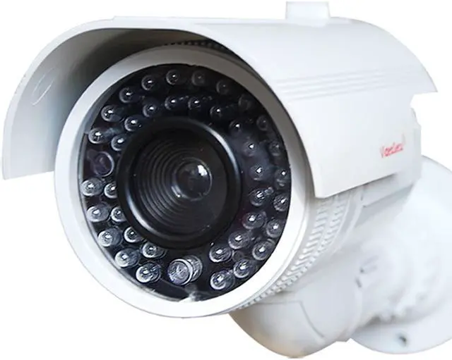 Alt view image 2 of 3 - VideoSecu Dummy Fake Infrared LEDs Flashing Light CCTV Surveillance Security Camera Bullet with Free Decal WL4