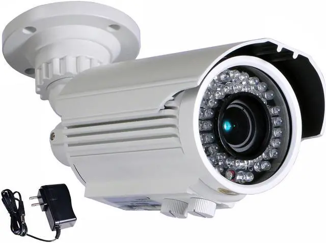 Main image of VideoSecu IR Day Night Vision Outdoor Weatherproof Security Camera Built-in Sony CCD Effio 700TV Line High Resolution Infrared 4 - 9mm Varifocal with Power Supply for CCTV Surveillance DVR System A80