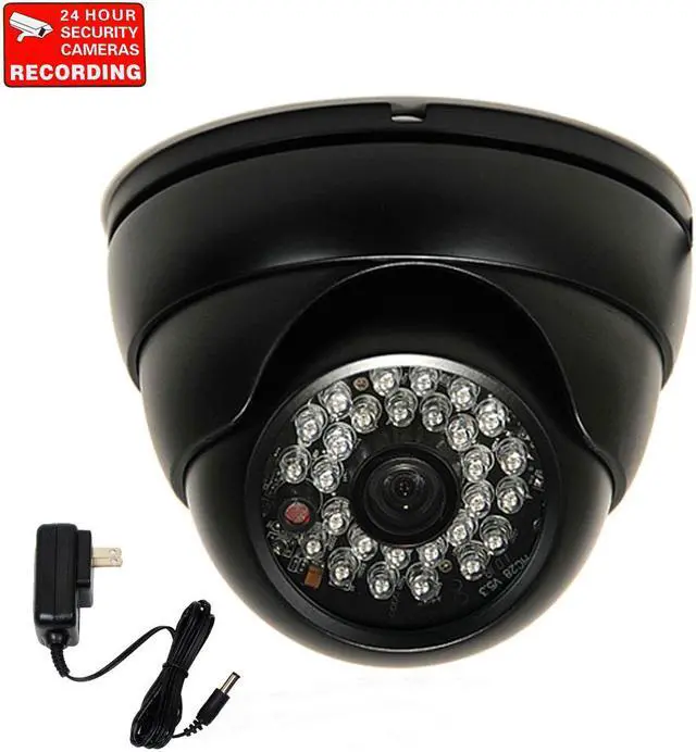 Main image of VideoSecu CCTV 700TVL IR Day Night Vision Outdoor Security Camera Vandal Proof Built-in 1/3" SONY Effio CCD 3.6mm Wide View Angle Lens 28 Infrared LEDs for DVR Home Surveillance with Power Supply 1PA